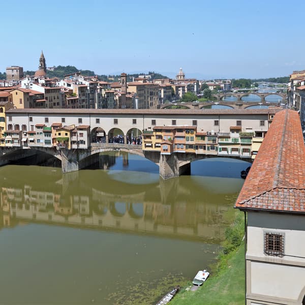 Arno River, View of Ponte Vecchio